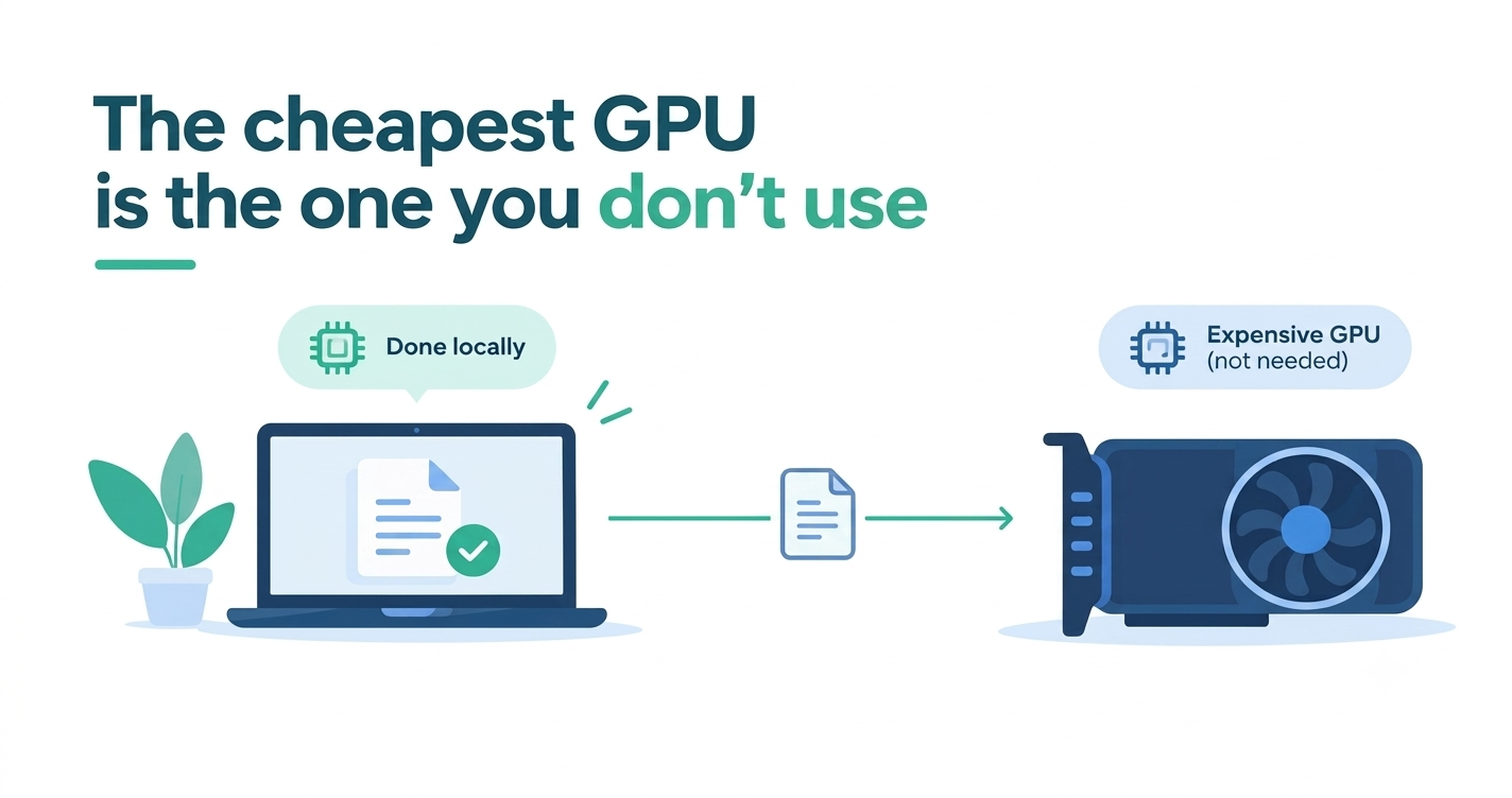 The cheapest GPU is the one you don’t use